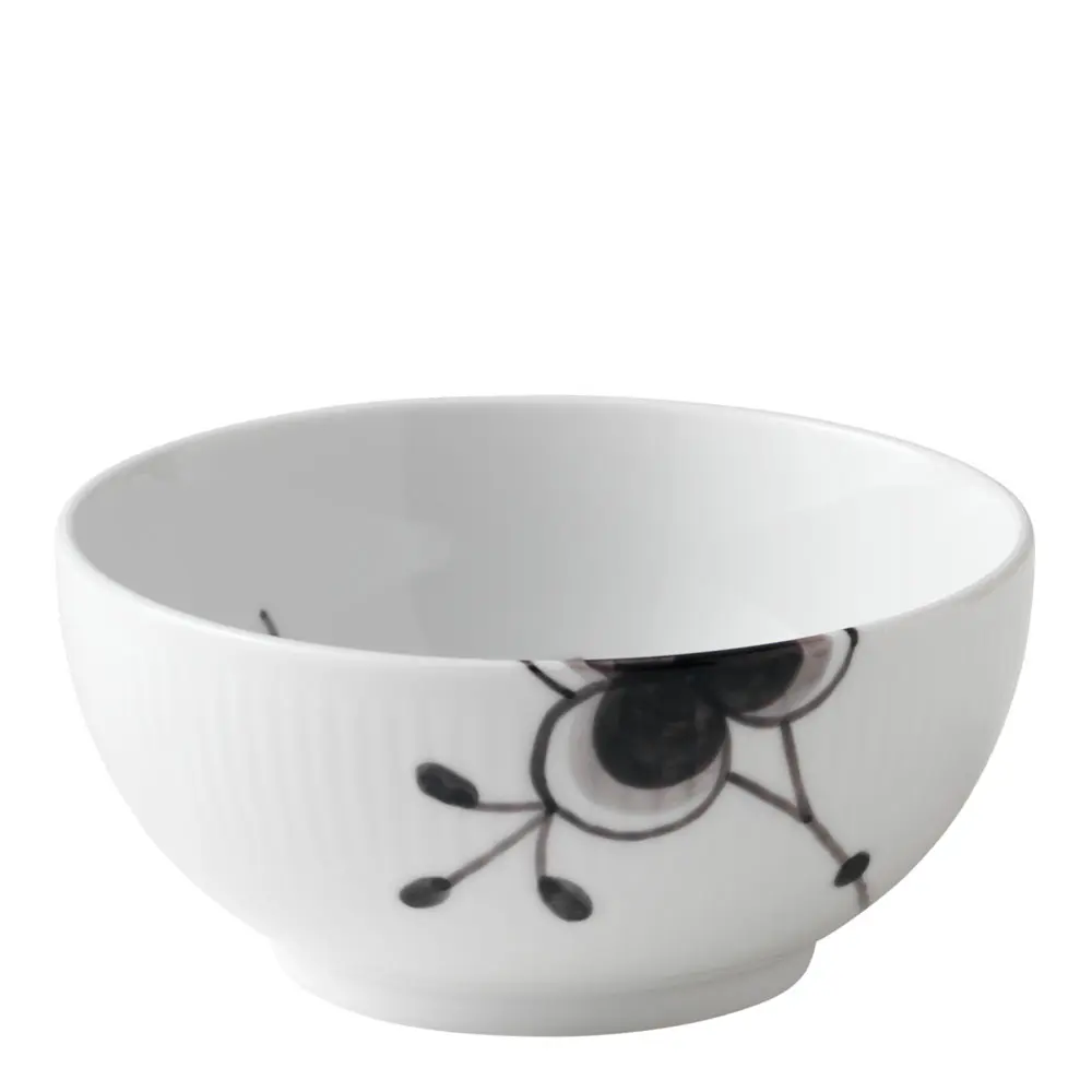 Black Fluted Mega Kulho 47 cl