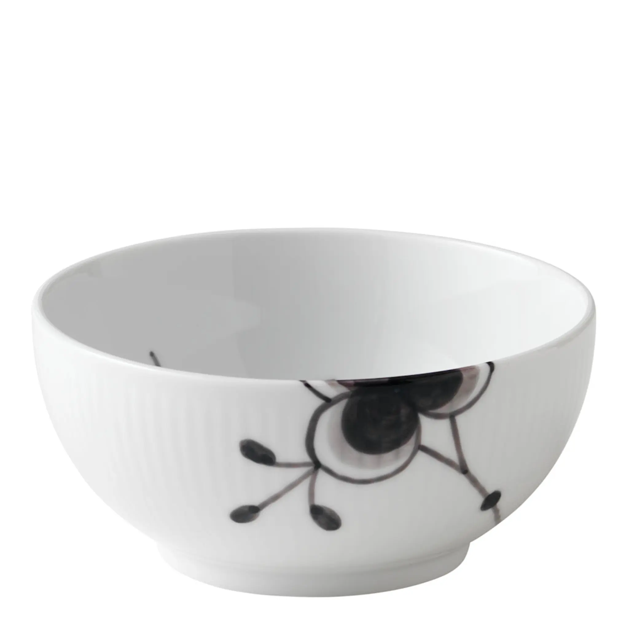 Royal Copenhagen Black Fluted Mega Skål 47 cl