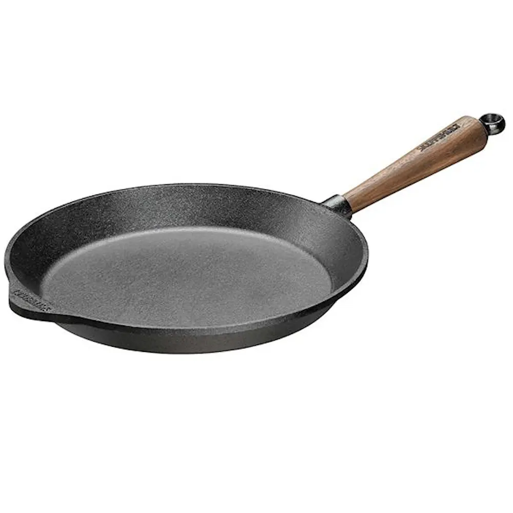 Stekepanne 28 cm med valnøtt håndtak