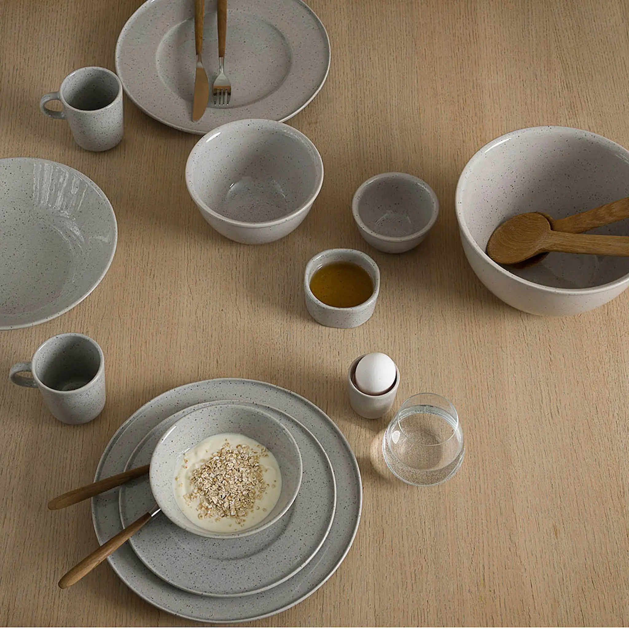 Modern House Granite White Kulho 0,5L Vaaleanharmaa