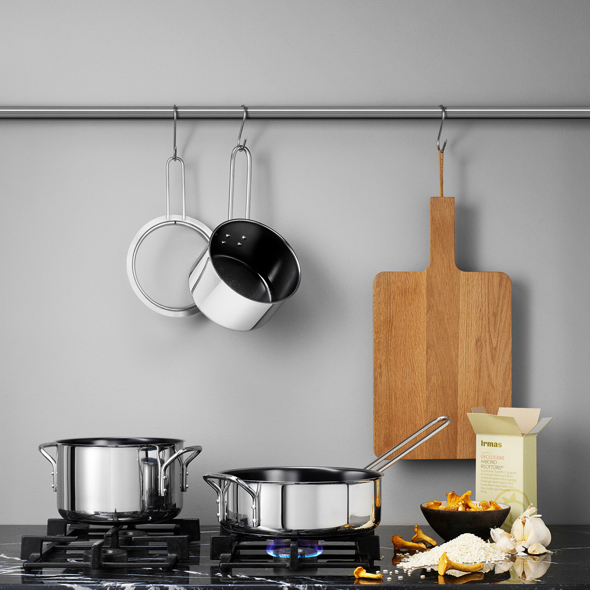 Eva Trio Stainless Steel kastrull 1,8 L keramisk Slip-Let® beläggning