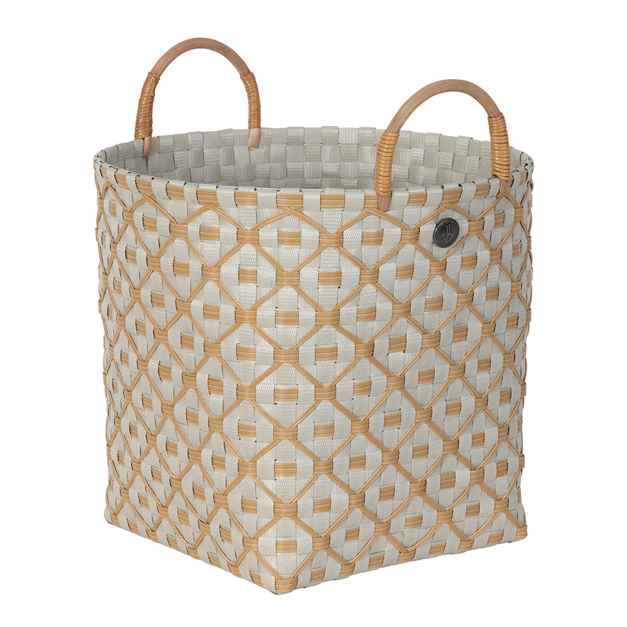 Handed By Ivy & Rose medium kurv m/håndtak 30x27 cm pale grey