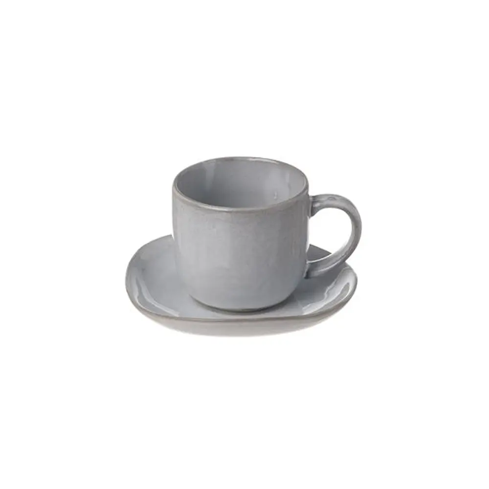 Heirol x Nosse Kahvikuppi ja aluslautanen 12 cl Svelte Stone