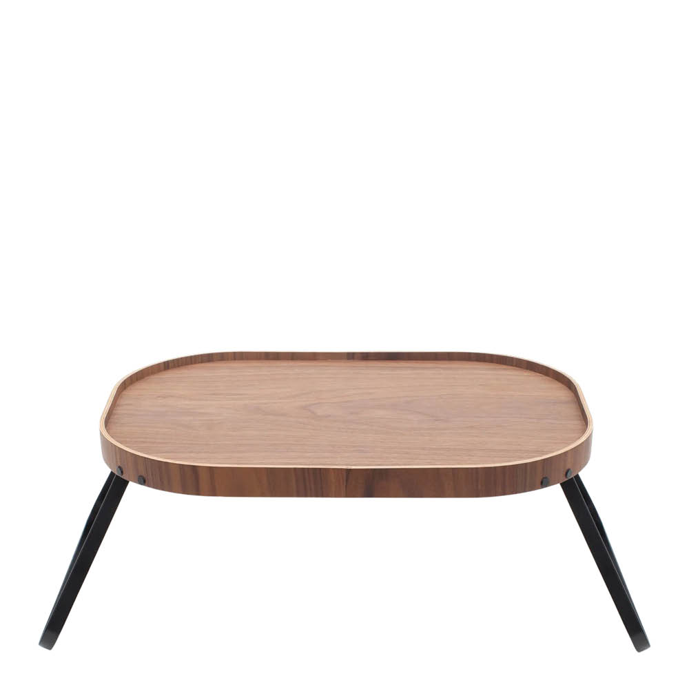 Bosign CurveLine sengebrett anti-slip 45x35 cm valnøtt/svart