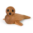 Baby Seal träfigur 6 cm
