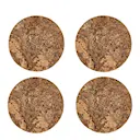Skandinavien Glasunderlägg Rund Kork 10 cm 4-pack