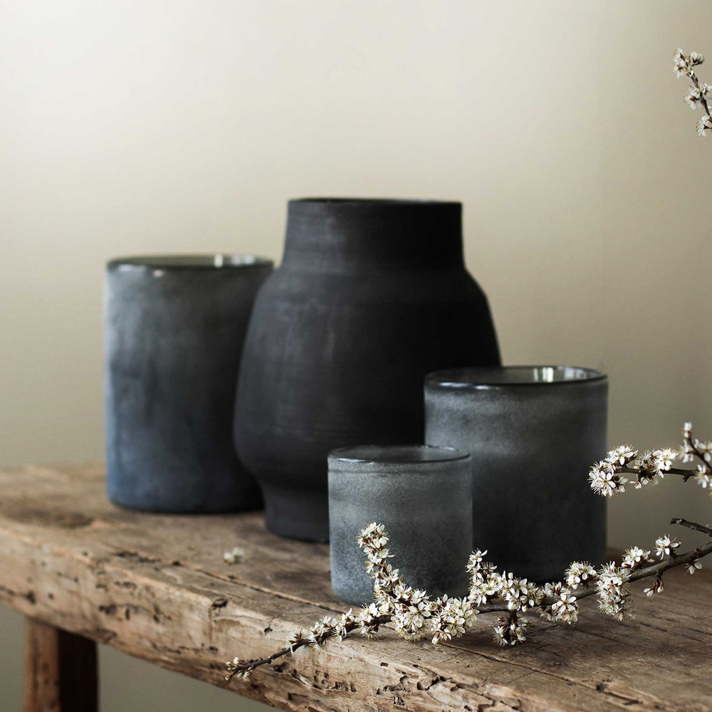 Tell Me More Frost Ljuslykta 9x9 cm Grå