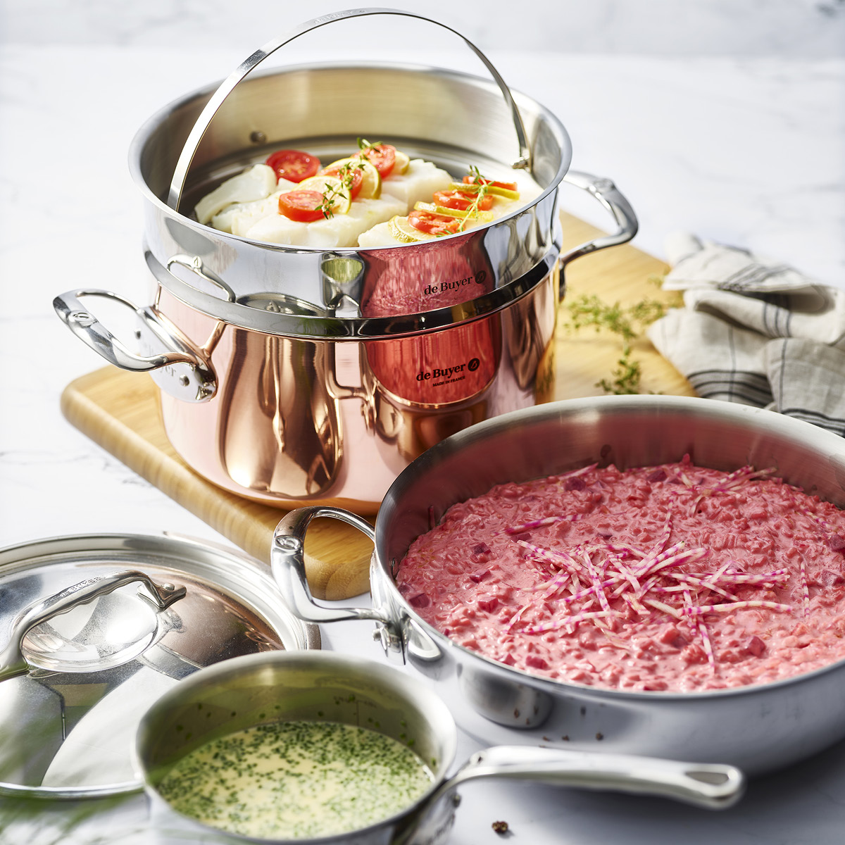 de Buyer Prima Matera Kattila 3 L 20 cm Kupari/Valurauta