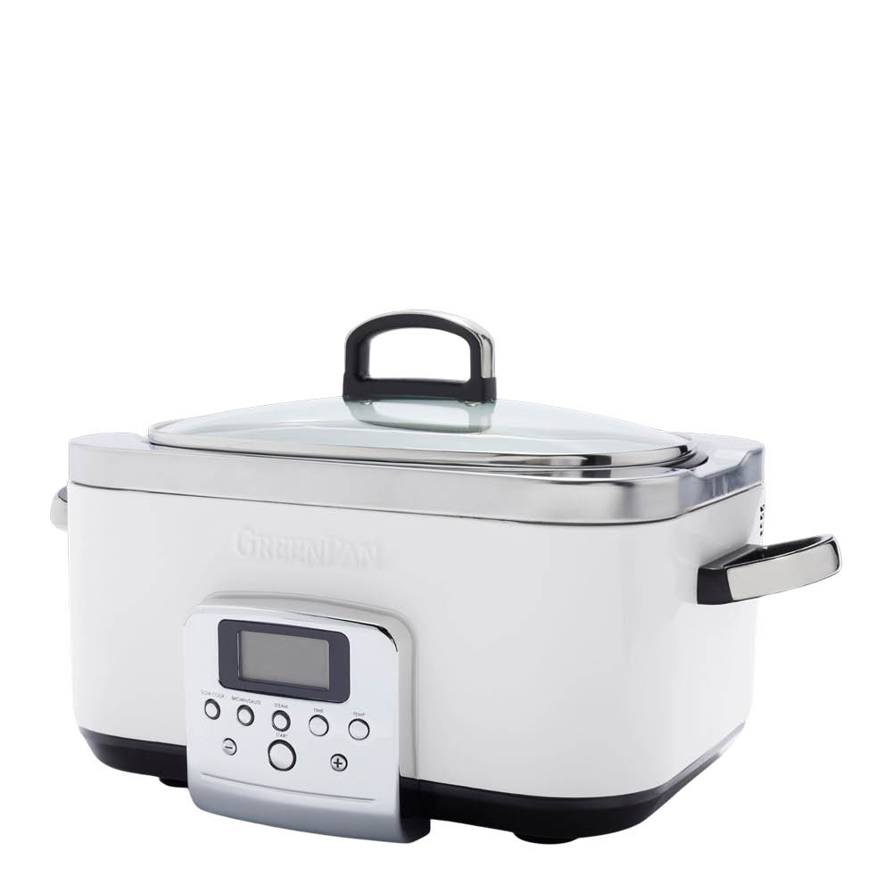 GreenPan Elite slowcooker 6 L crème