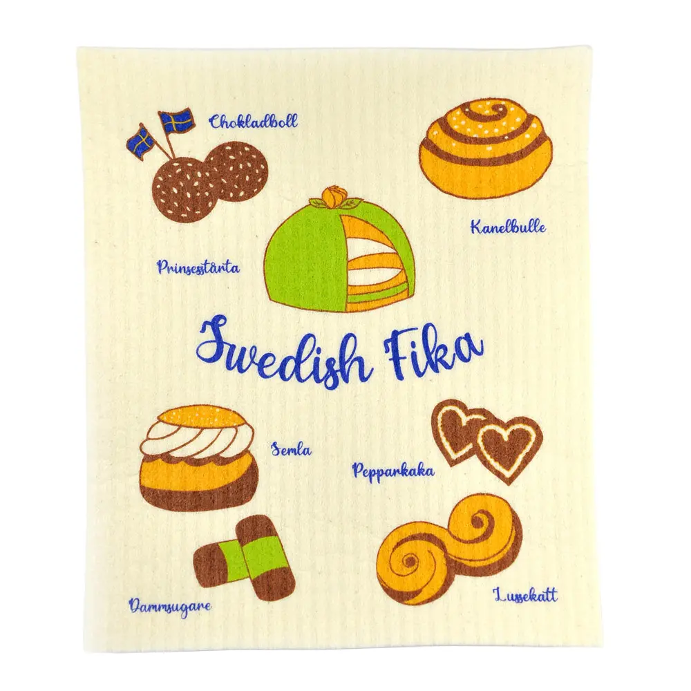 Tiskirätti 17x20 cm Swedish Fika Sweets
