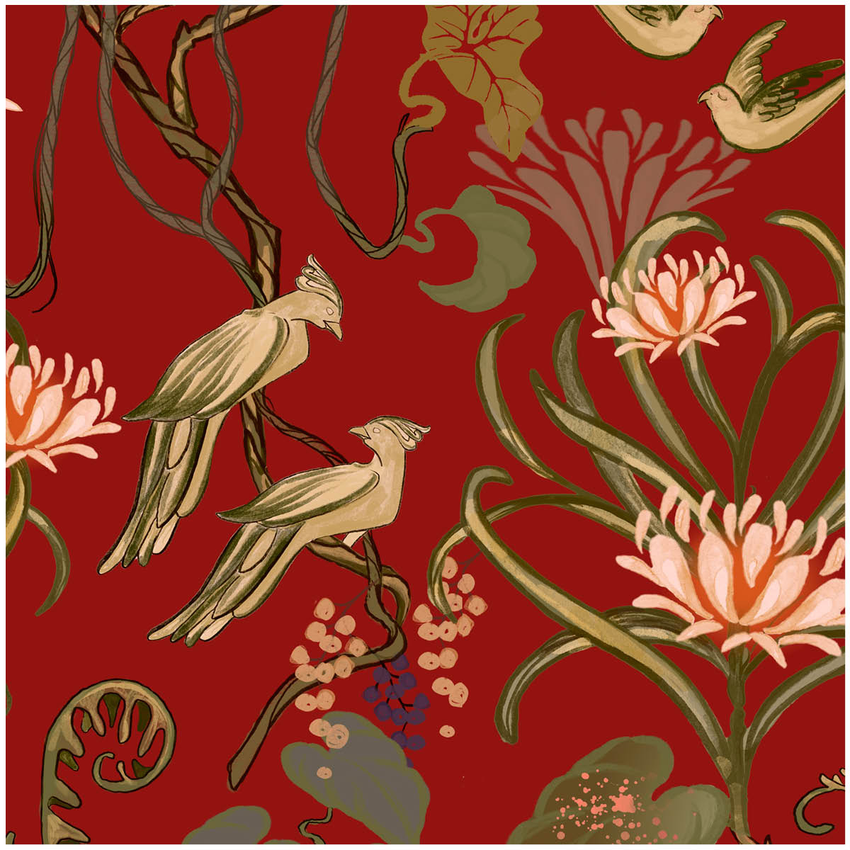 Magnor Jungel Servett 33x33 cm 20-pack Röd