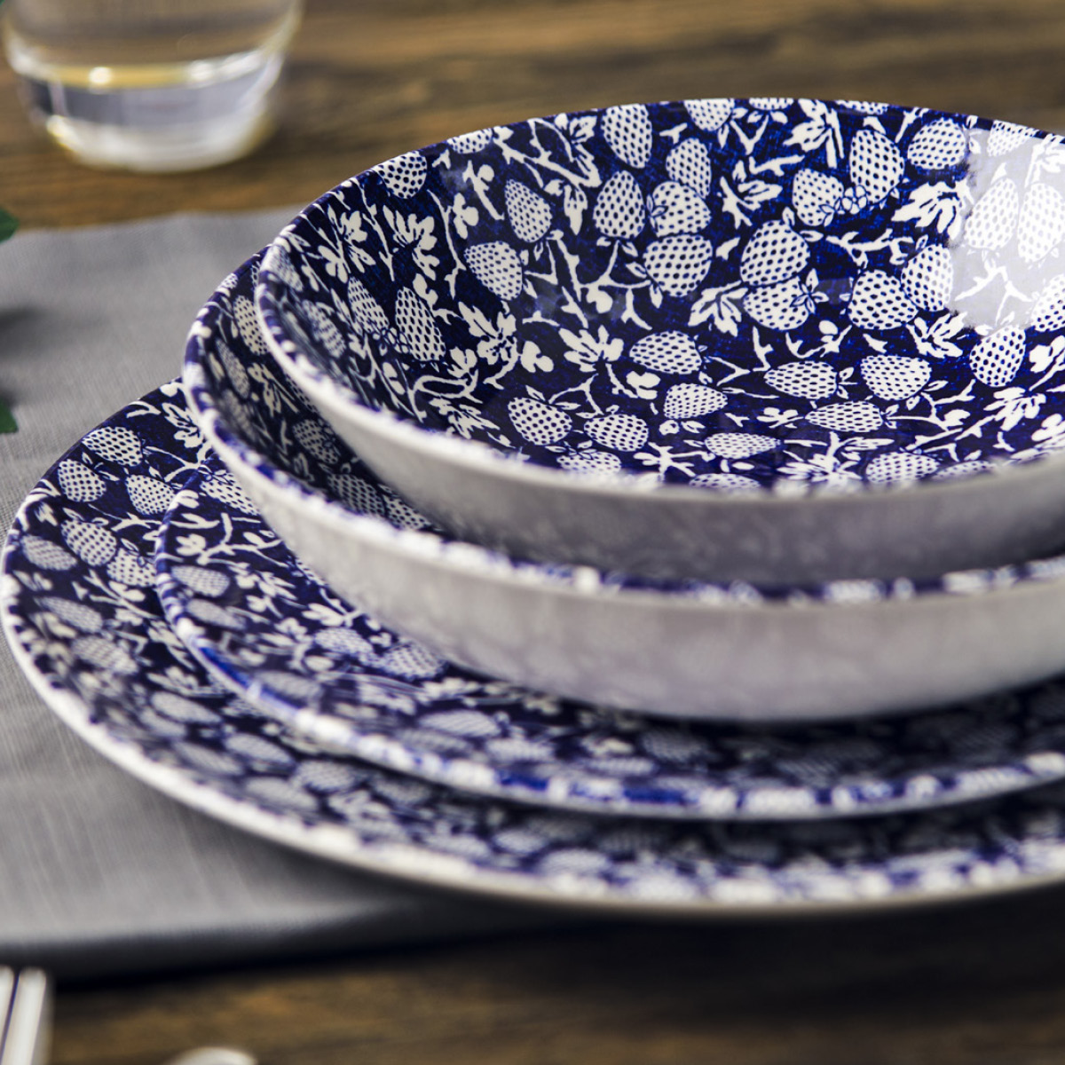 Wade Eton dyp tallerken 19,5 cm blå