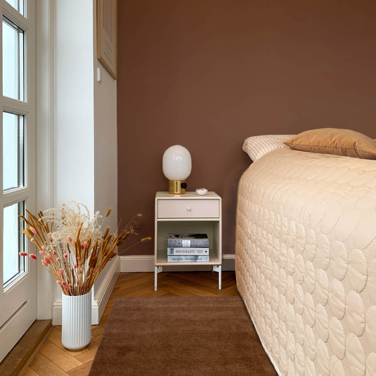 Tica Copenhagen Unicolor golvmatta 90x60 cm cognac