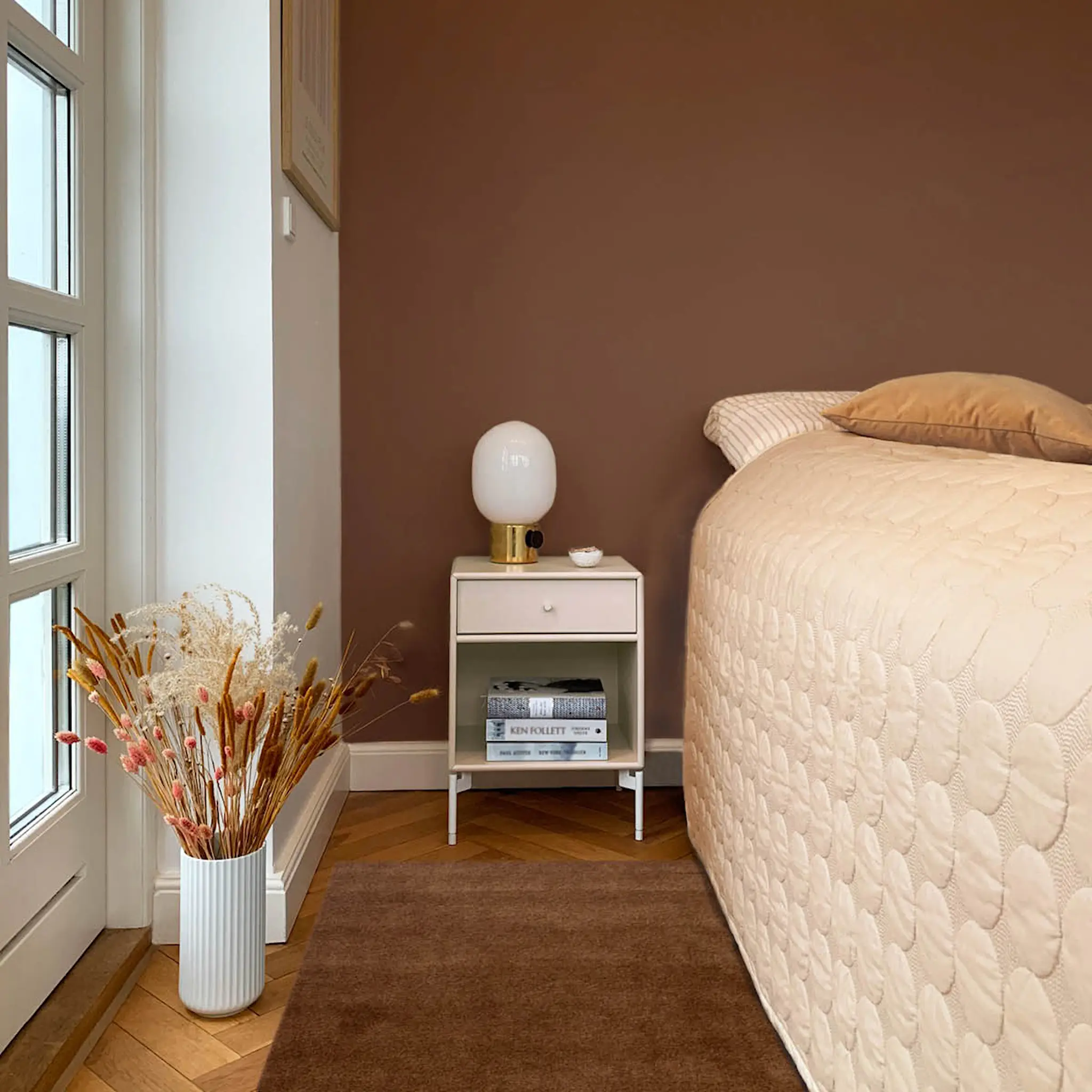 Tica Copenhagen Unicolor golvmatta 90x60 cm cognac