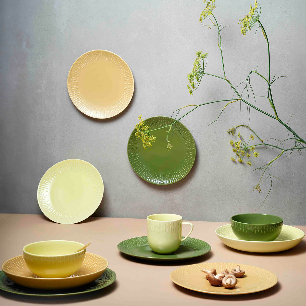 Aida - Life in colour Confetti Tallrik 21 cm Oliv