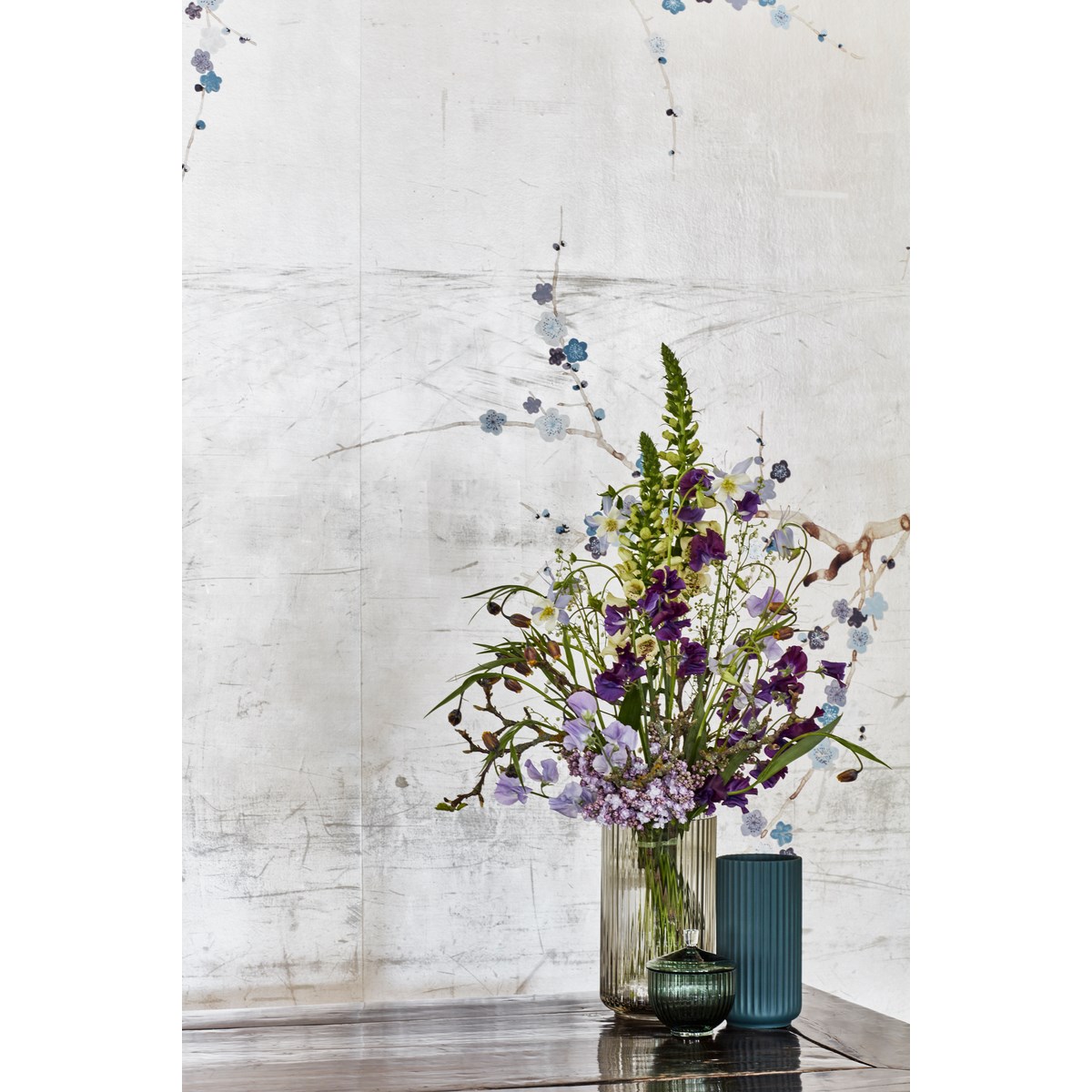 Lyngby Porcelæn Lyngby Maljakko 31 cm Harmaa