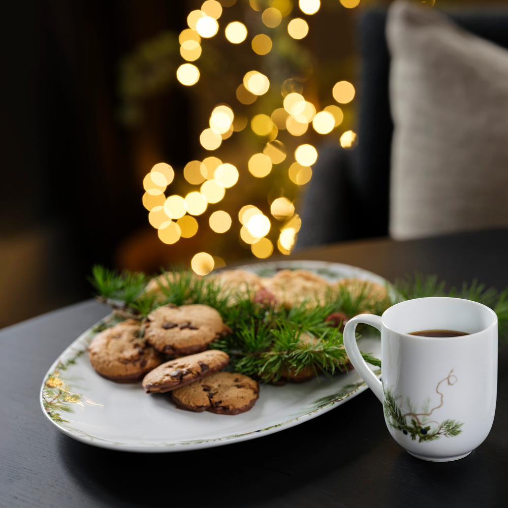 Magnor Nostalgi mugg 35 cl vit/grön