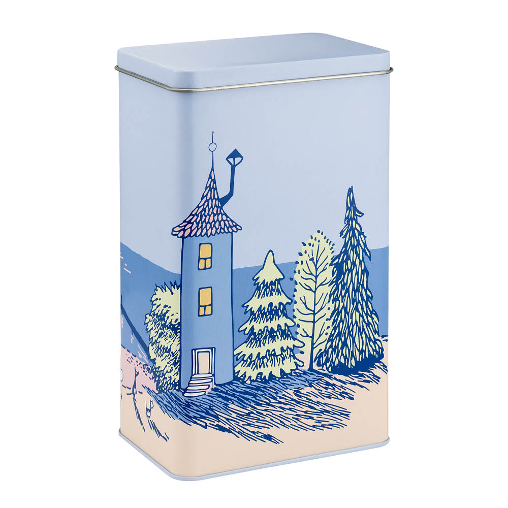 Muurla Muumi Peltipurkki Auringonlasku 12x8x20 cm Sininen