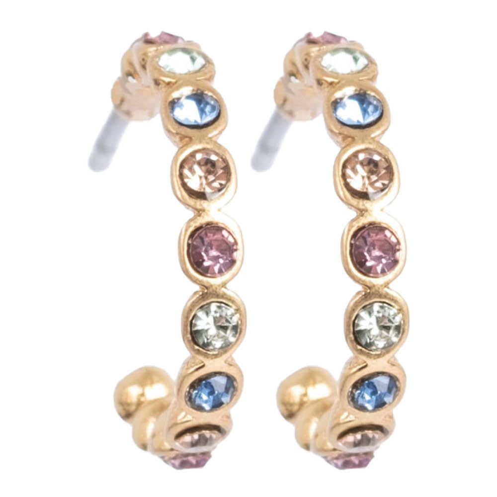 A&C Oslo AS Vibrance örhängen små guld/multi