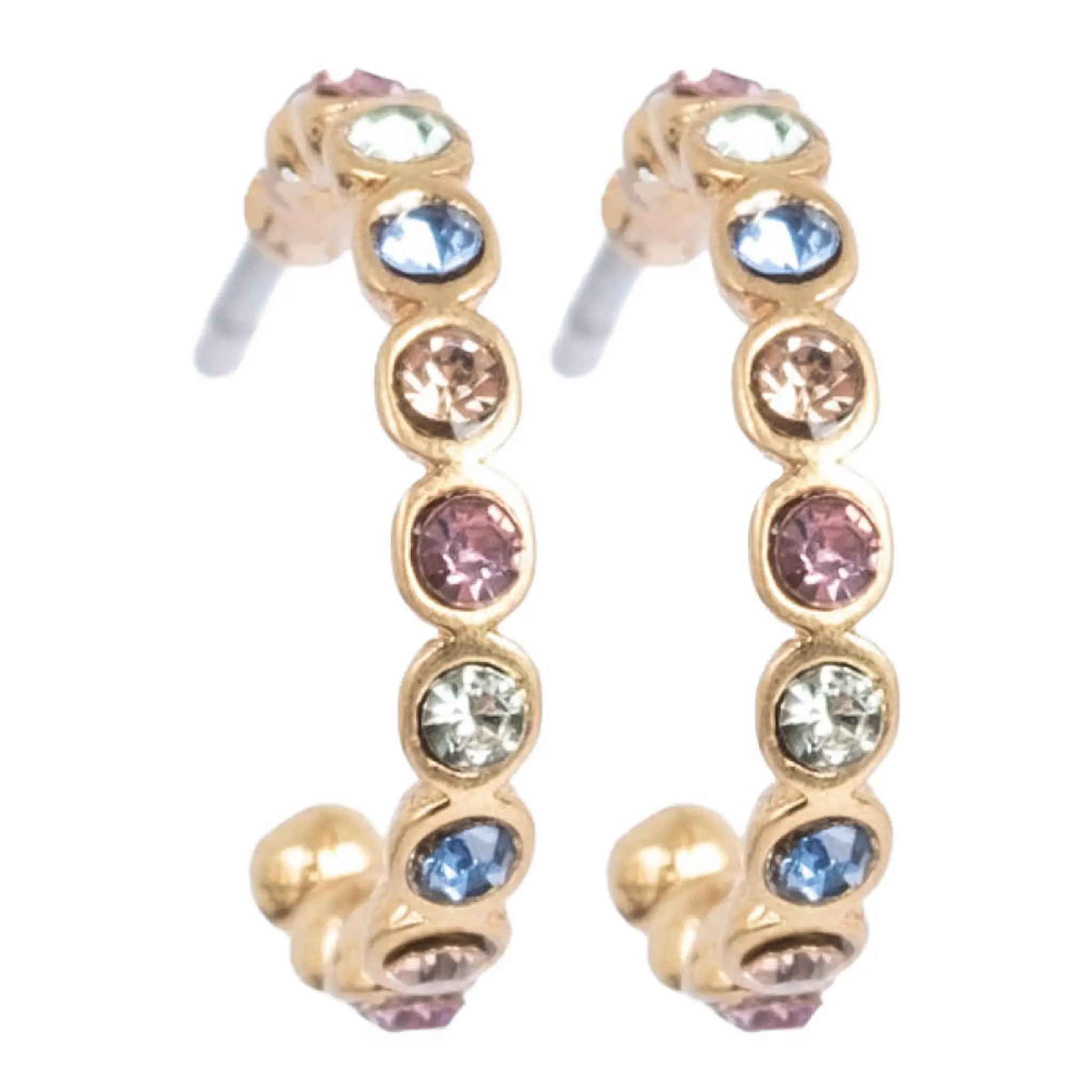 A&C Oslo AS Vibrance örhängen små guld/multi