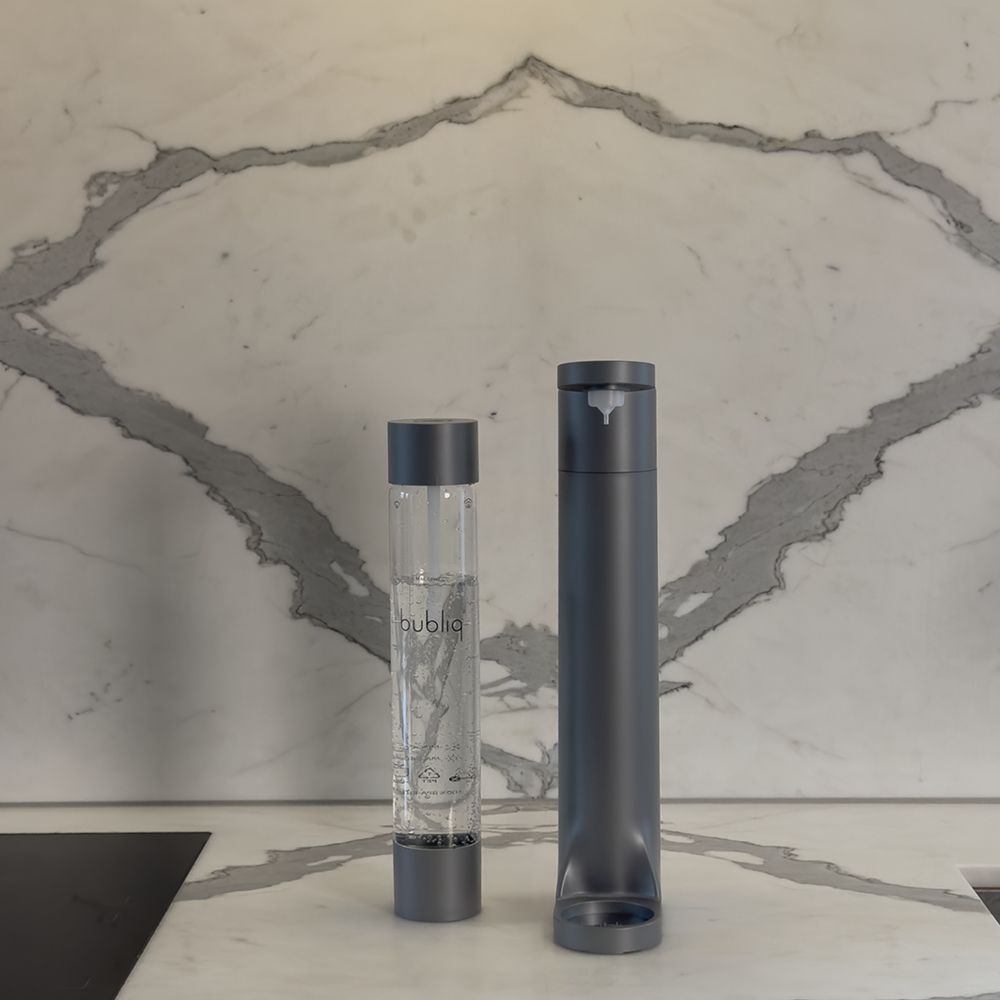 Bubliq Drink Pullo hiilihapotuslaitteeseen 800 ml Mattaharmaa