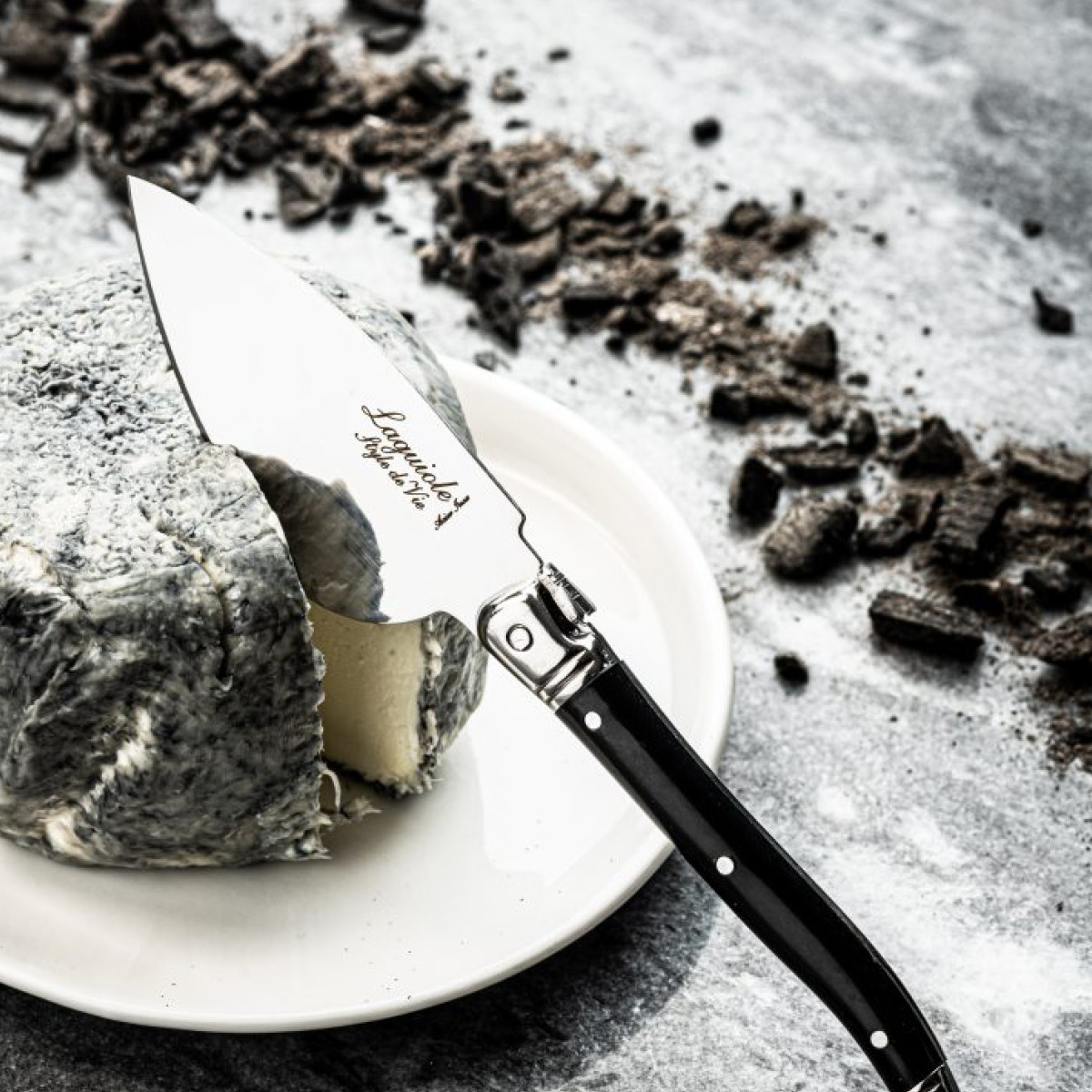 Laguiole Style de Vie Ostknivar 3 delar Svart