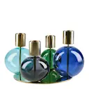 Bubble ljusstake stor 14 cm jadegrön/safirblå/rökgrå/blå