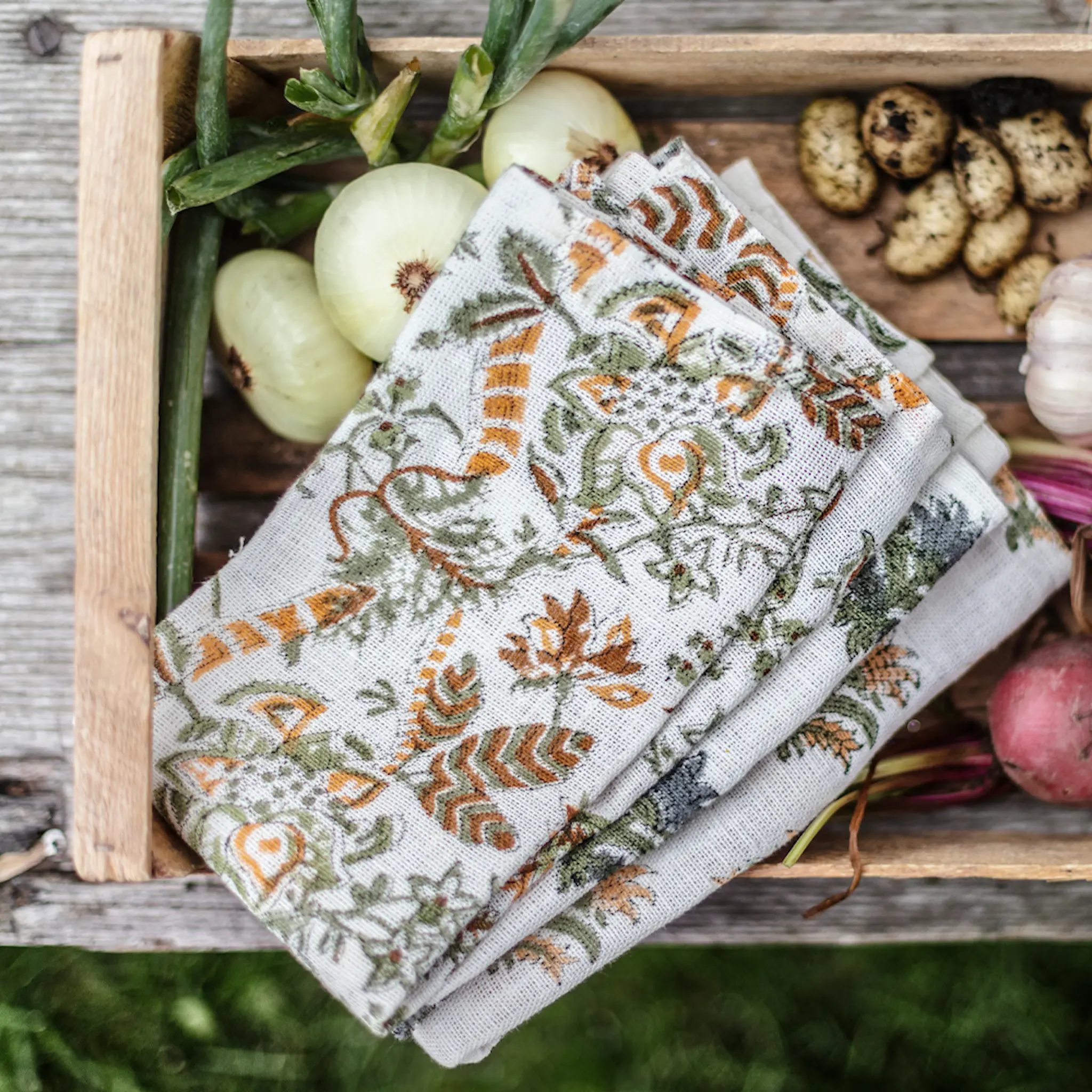 Chamois Paradis Kökshandduk 70x50 cm 2-pack Ochra