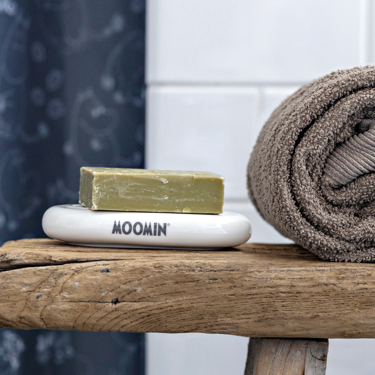 Dsignhouse x Moomin Muumi Saippuakuppi 12x7 cm Valkoinen