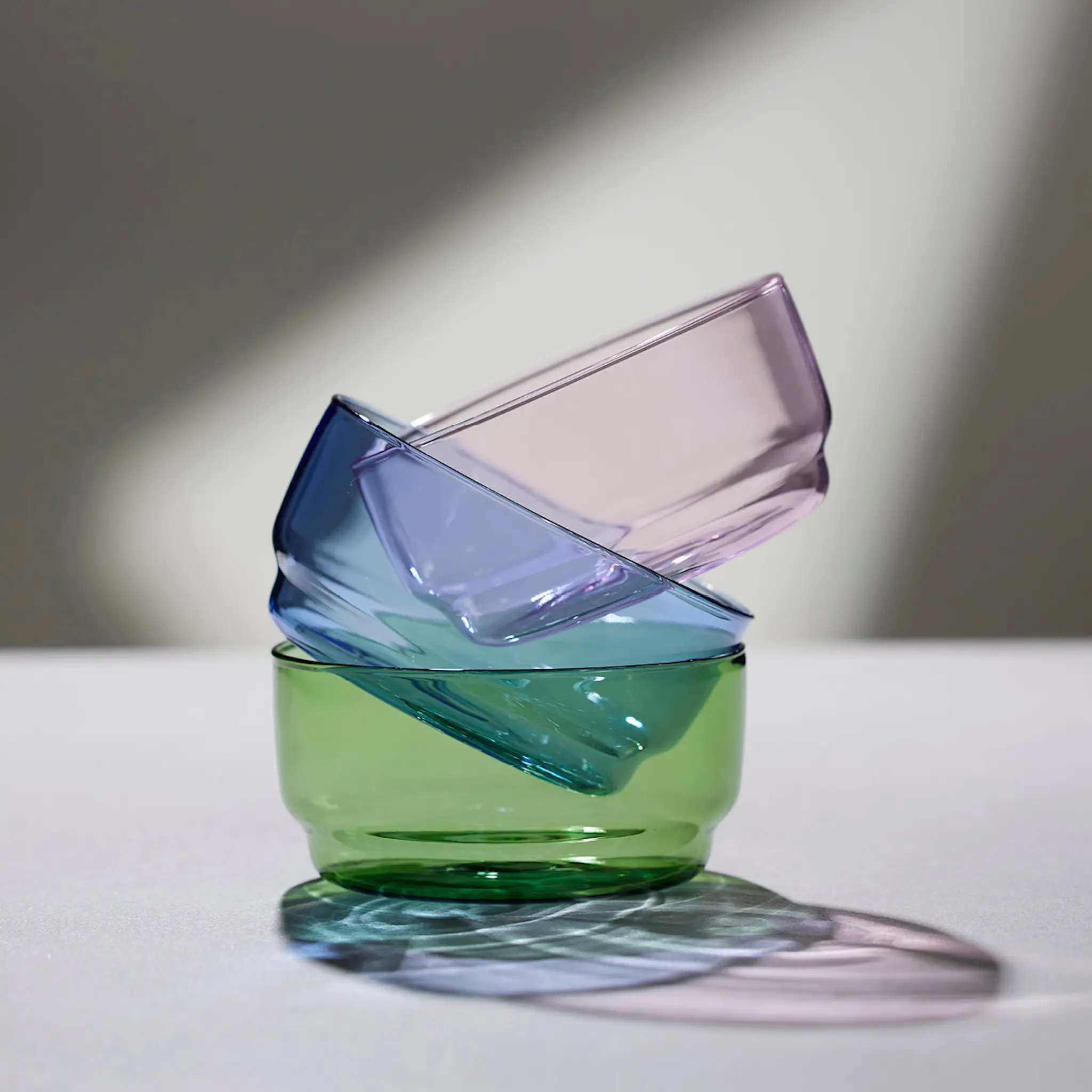 Lyngby Glas Torino Skål 12 cm 2-pack Grön