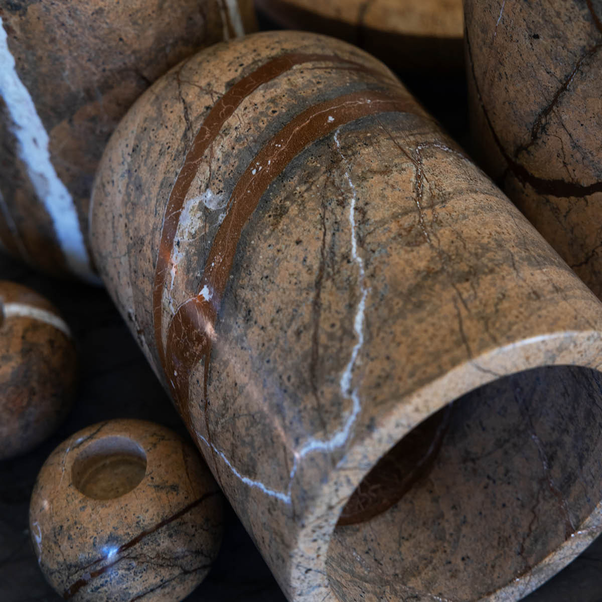 Sagaform Sten vinkjøler 28x17 cm brun