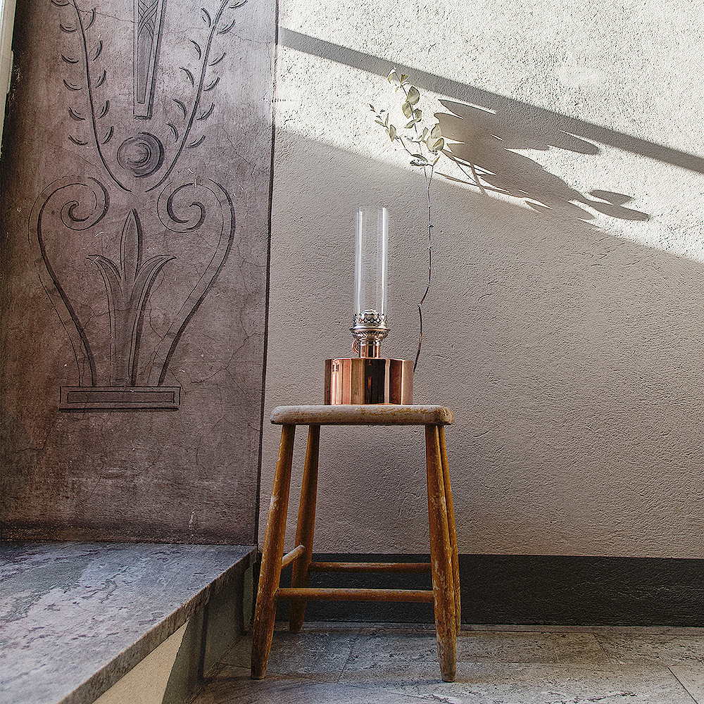 Klong Patina Öljylamppu Iso Kupari