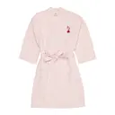 Mumin morgonrock muslin S/M rosa