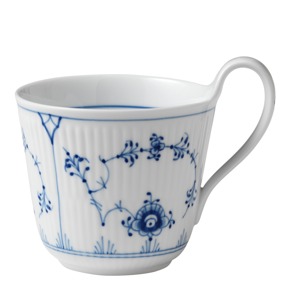 Royal Copenhagen Blue Fluted Plain kopp 33 cl högt handtag