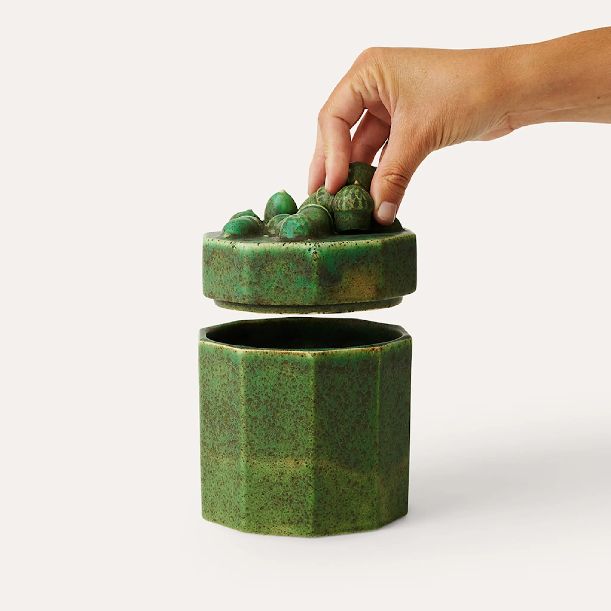 Sthål Arabesque duftlys lemongrass 17 cm acorn moss