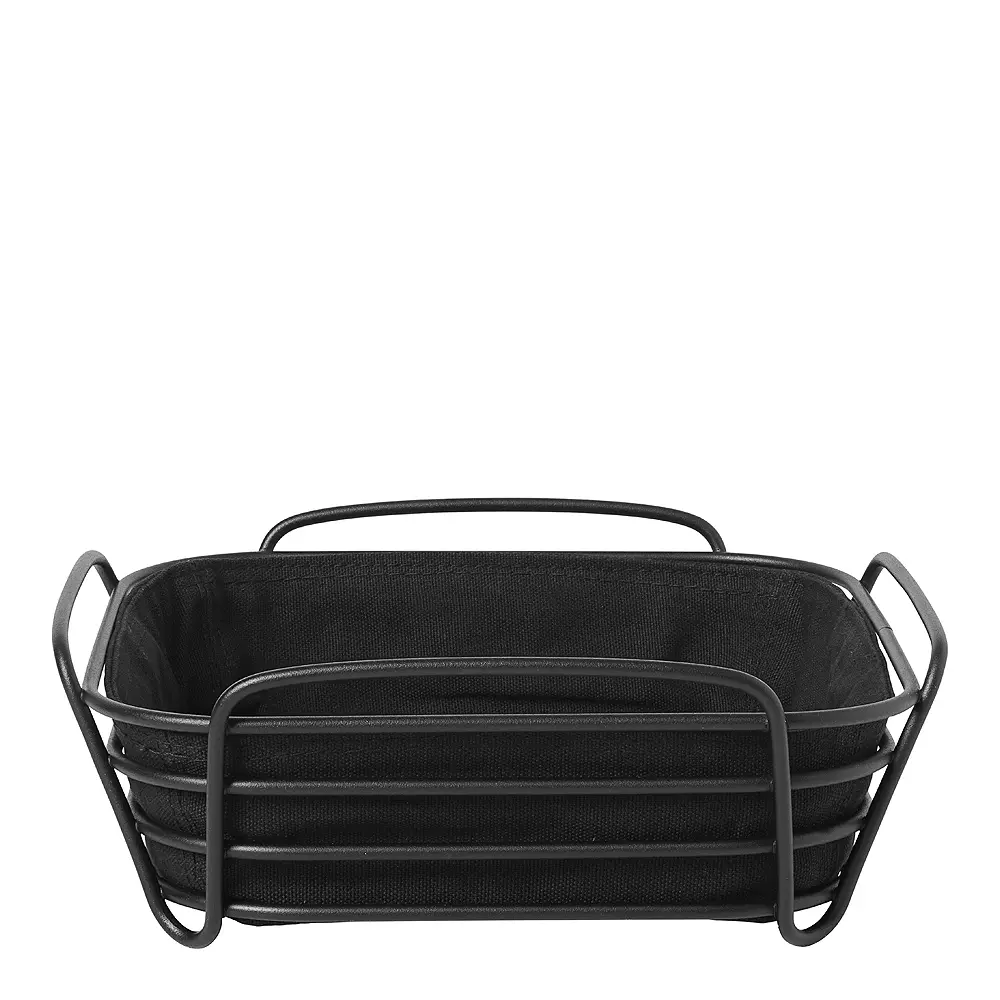 Delera brødkurv stor 25x25 cm svart
