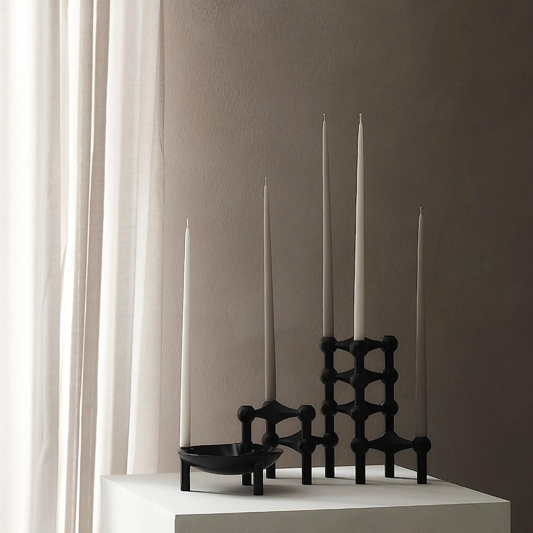 Stoff Nagel Stoff Nagel ljusstake 1-pack Svart