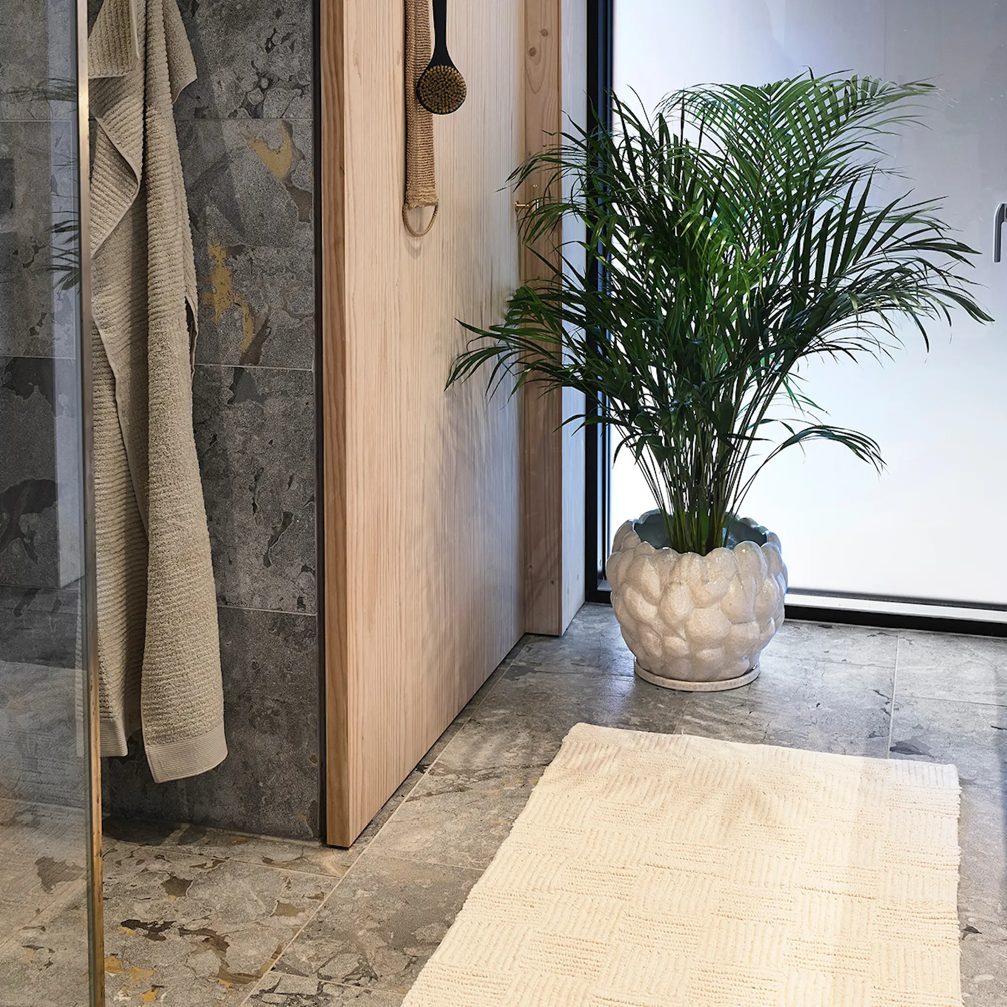 Villa Collection Klast vase/blomsterpotte 31 cm offwhite