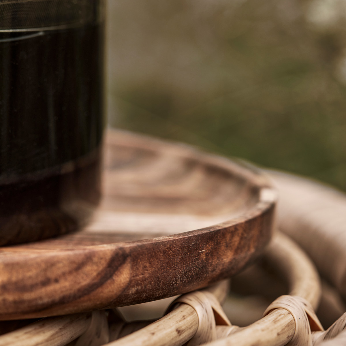 House Doctor Woon Bricka oval 17 cm Akaciaträ