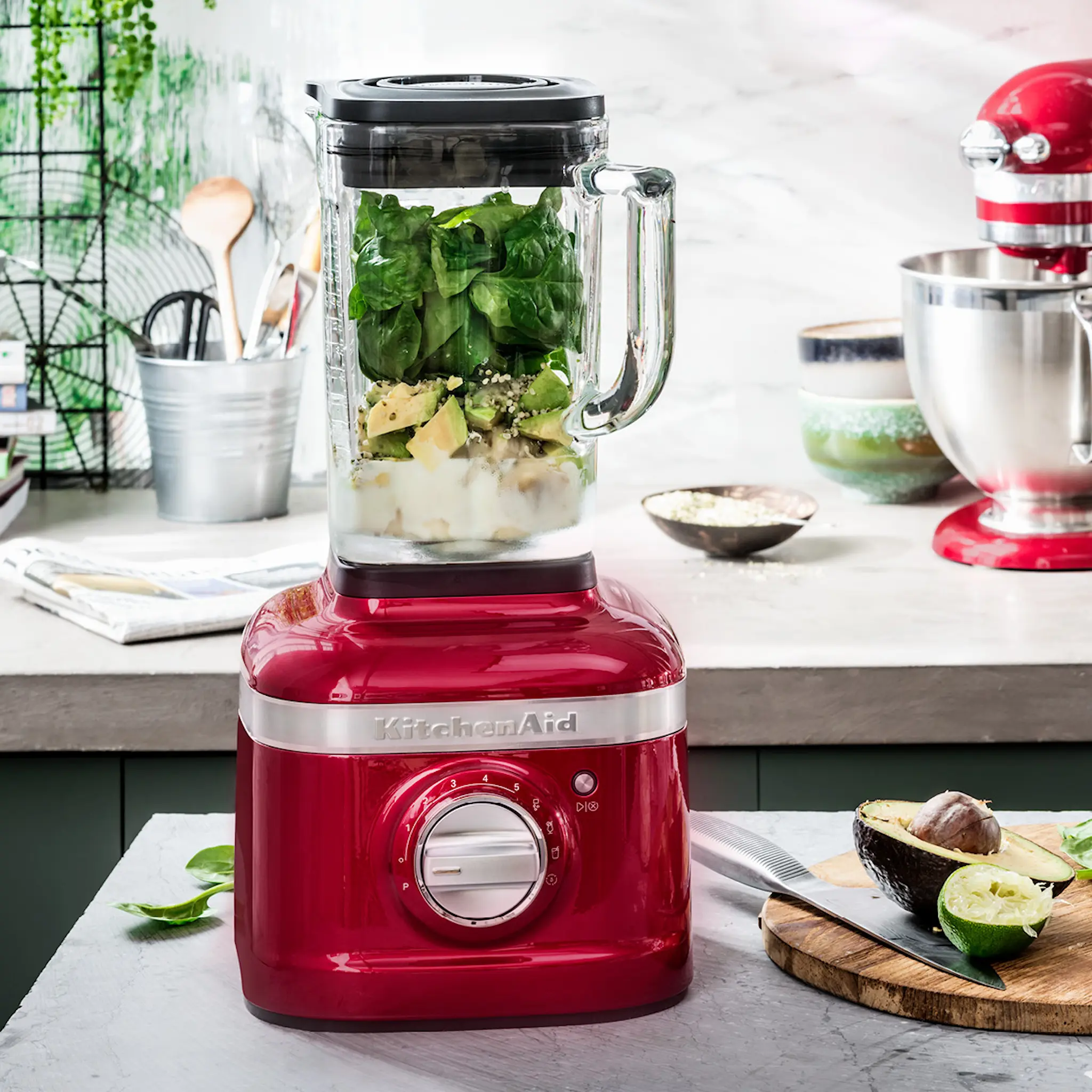 KitchenAid KitchenAid Artisan K400 Blender 1,4 L Röd Metallic