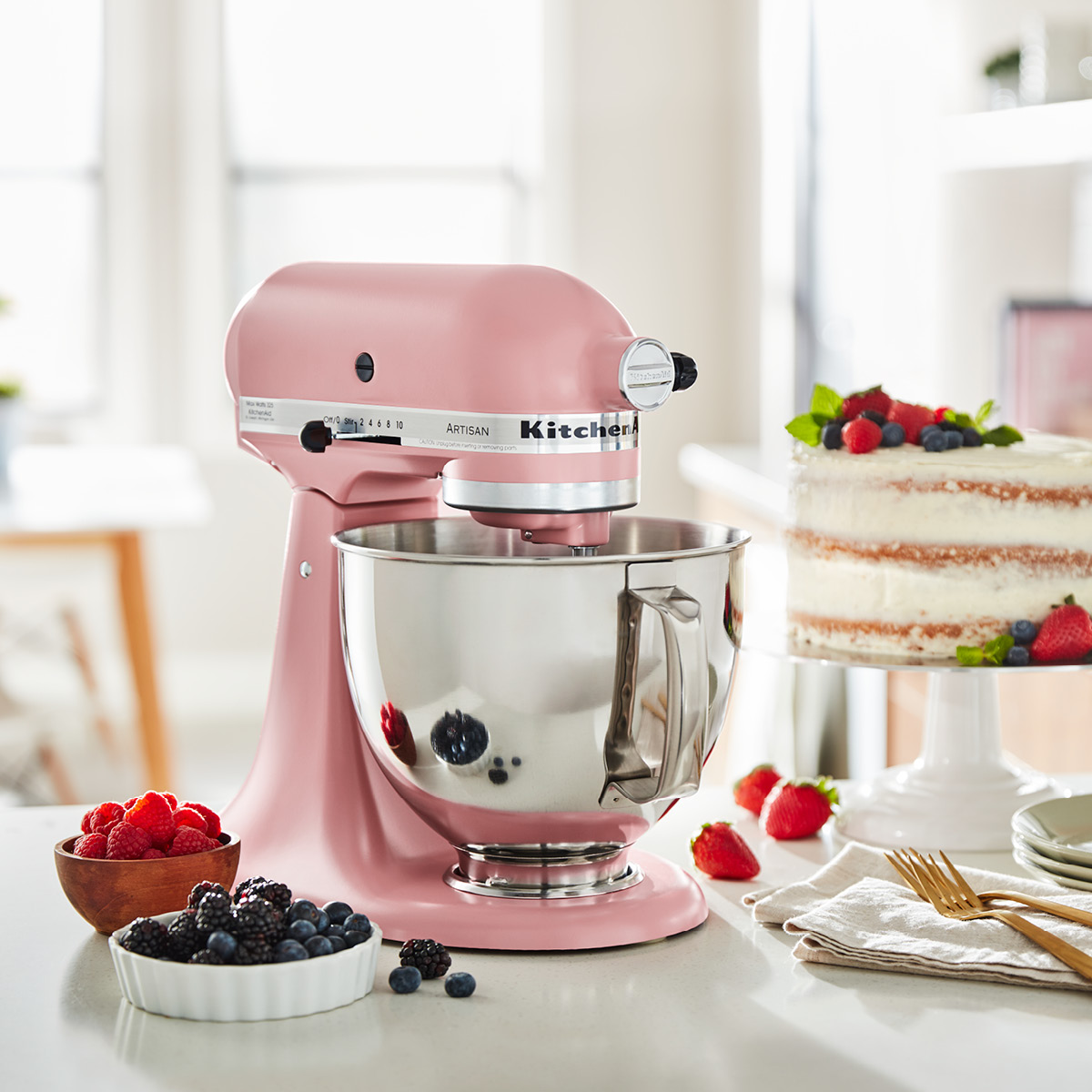KitchenAid Artisan kjøkkenmaskin 5KSM175PSEDR 4,8L dried rose