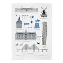 Malmö Kökshandduk 50x70 cm Blå