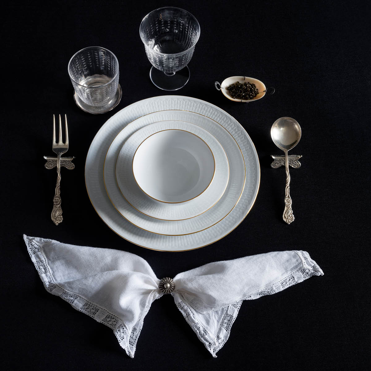 Rörstrand Swedish Grace Gala tallerken 17 cm hvit