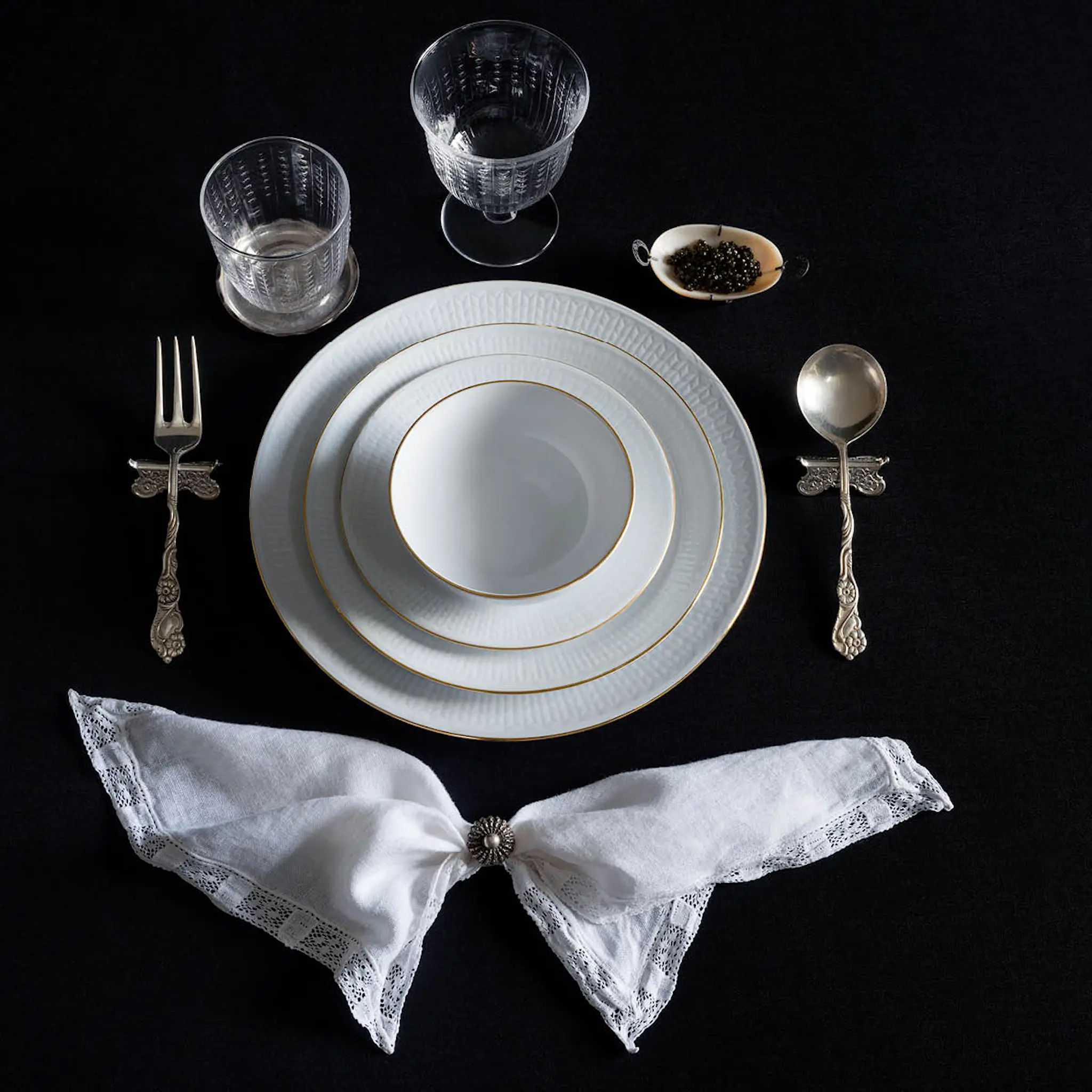 Rörstrand Swedish Grace Gala tallrik 17 cm vit