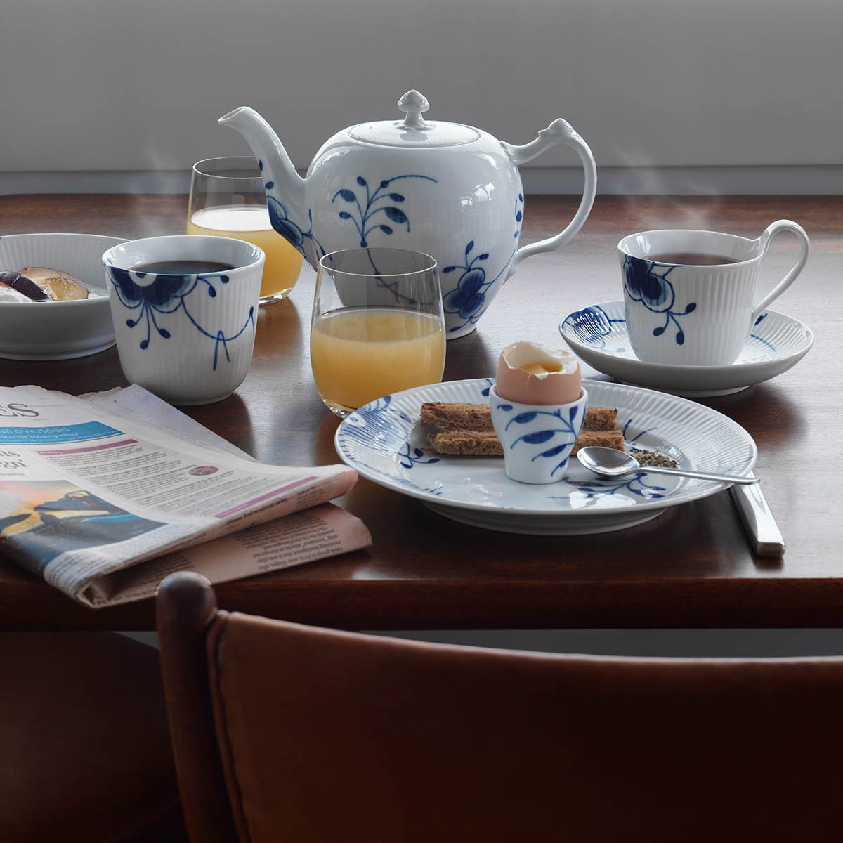 Royal Copenhagen Blue Fluted Mega Tallrik 19 cm