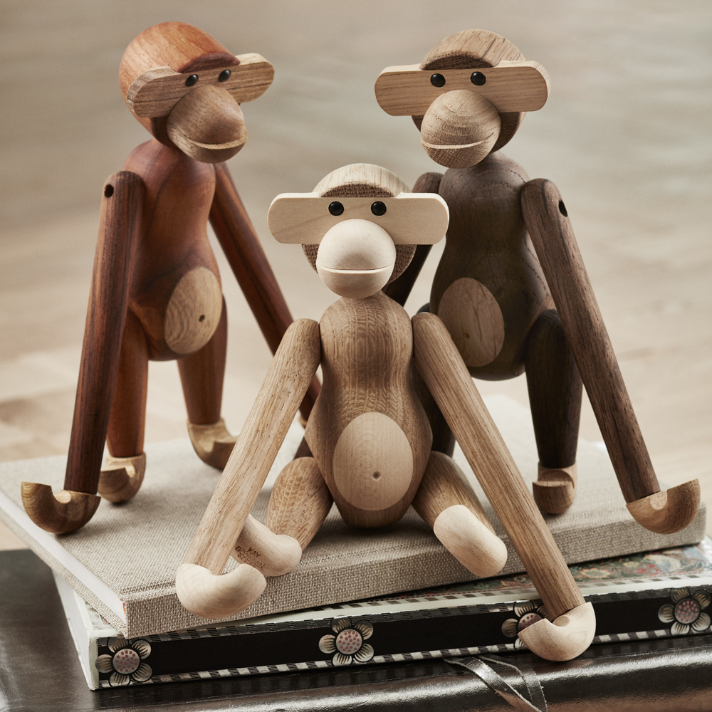 Kay Bojesen Denmark Apekatt teak/limba 20 cm