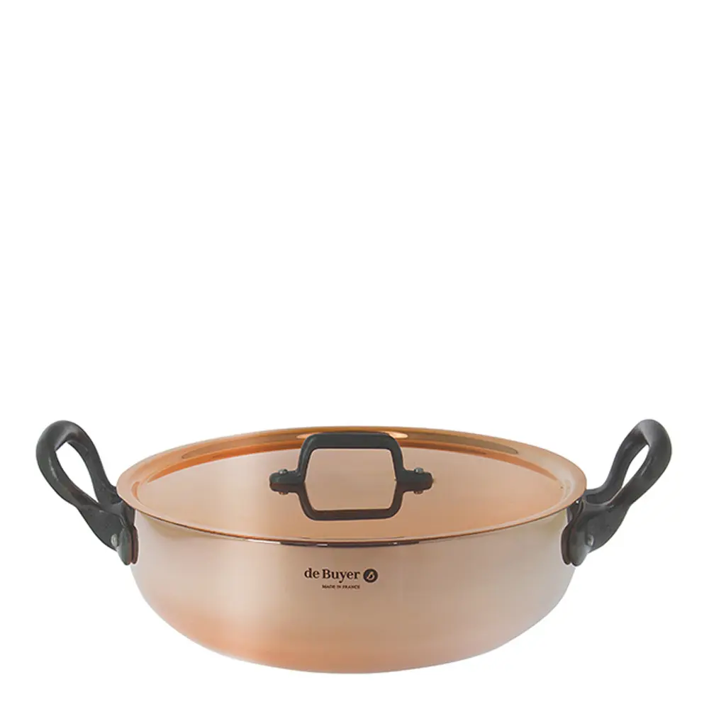 Prima Matera sautépanne 4,9L 28 cm kobber/støpejern