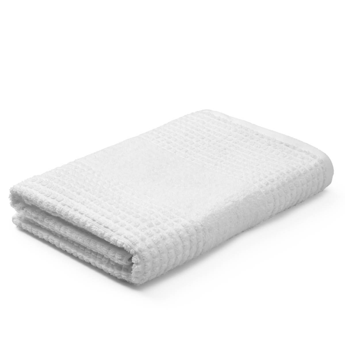 Juna Check Handduk 70x140 cm Vit