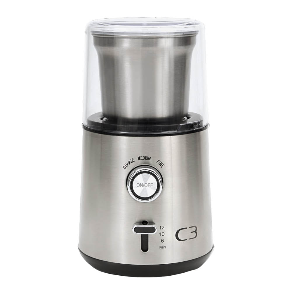 C3 - Design Kahvimylly CG700 85g 200W Harjattu teräs