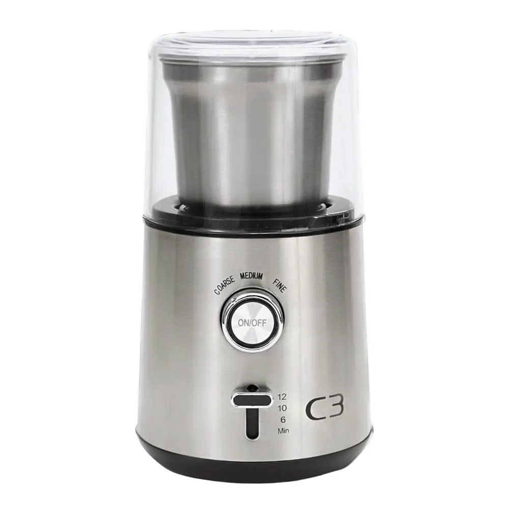 Design Kahvimylly CG700 85g 200W Harjattu teräs